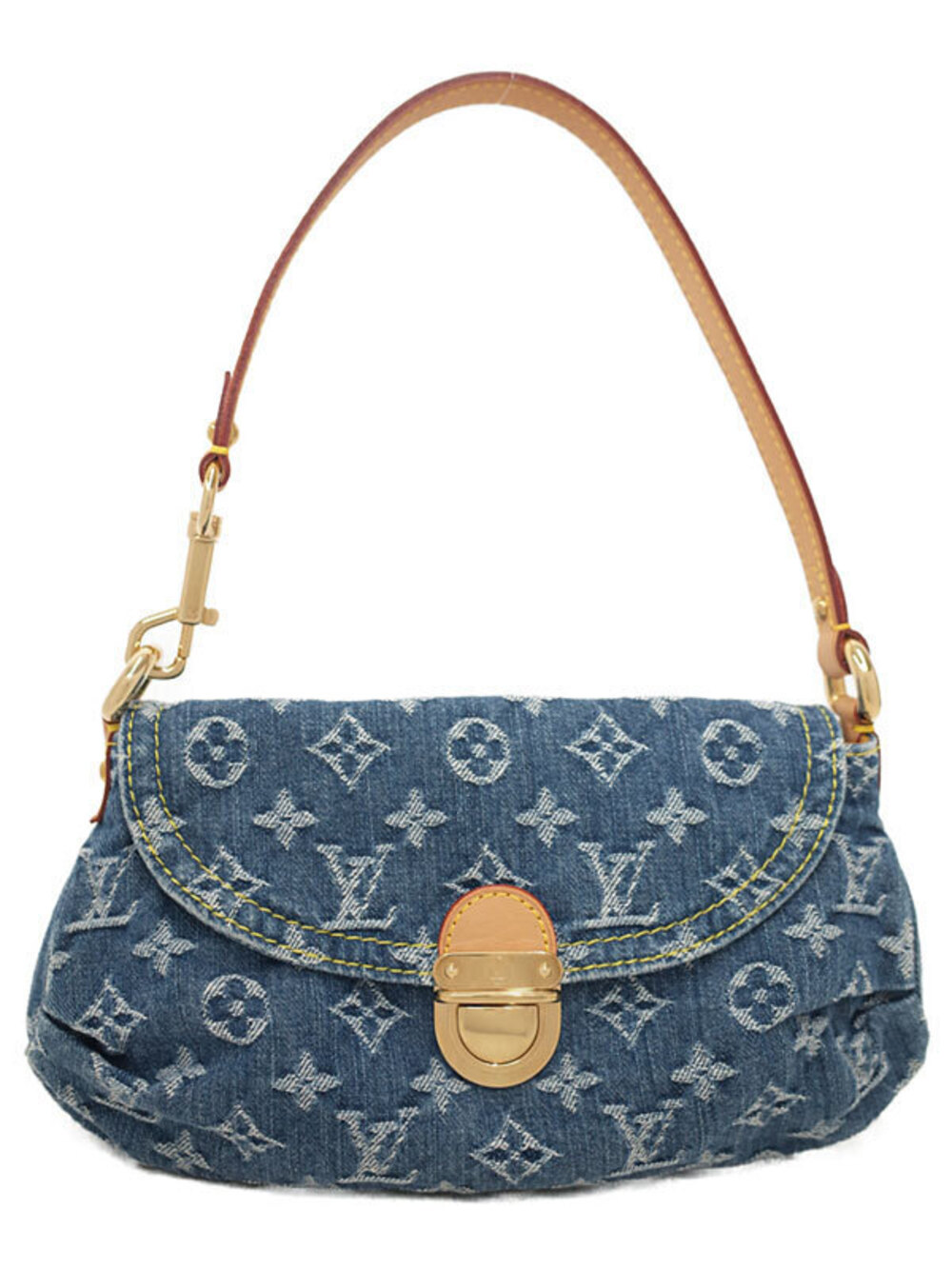 Louis Vuitton Monogram Denim Pleaty Hobo Bag